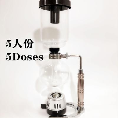 China Sustainable Alcohol Lamp Siphon Set High Temperature Glass Coffee Pot For Sale Siphon Coffee Kettle Pour Over Coffee Maker for sale