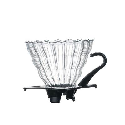 China Traditional Cheap Price Glass Coffee Filter Cup Pour Over Coffee Dripper For Drip Coffee Pot for sale