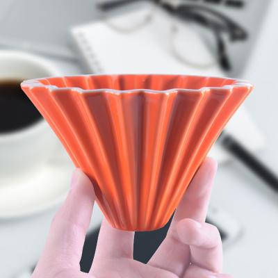 China Professional Bartender Tools Reusable For Sustainable Hot Sale Multi Color Over Coffee Ceramic Dripper for sale