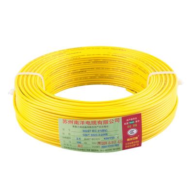 China Construction Single Core 1.5mm 2.5 Mm 4mm 6mm 10mm16mm Bv/bvr Pvc House Copper Wire 2.5mm electric cable electrical wire 2.5 for sale