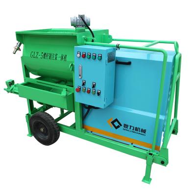 China Building Material Magazines GLZ-5 Screw Pulping And Grouting Machine for sale