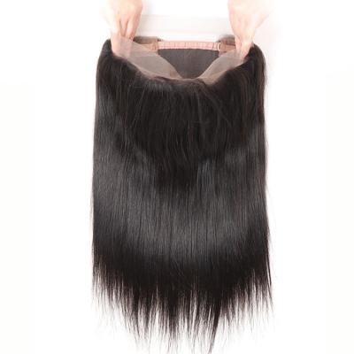 China Hot Selling 360 Silky Straight Lace Headband High Quality Heavy Wave Density 360 Lace Frontal Closure With Hair Bundles for sale