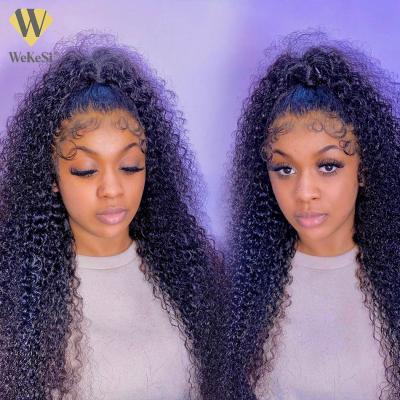 China Soft Thick End Invisible Pre Plucked Curly Virgin Hd Virgin Lace Wig, Hd Vietnam Indian 5x5 Curly Lace Wig, Cheap Brazilian Indian Hd Virgin Hair Wigs for sale