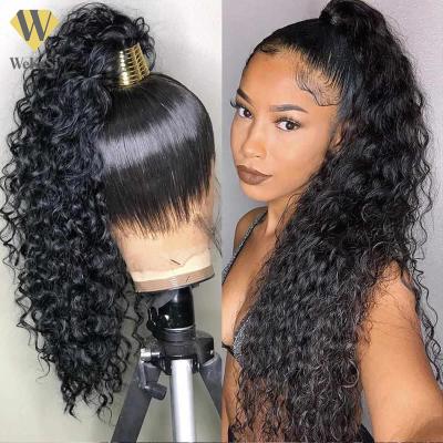 China Soft Smooth Thick Lace Front Human Hair Wig, 360 Full Lace Wig Long Virgin Human Hair, Cheap Wholesale 360 ​​End Individual Natural Wig for sale