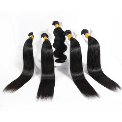 China Wholesale Silky Straight Brazilian Cuticle Aligned Human Mink Virgin Hair Bundles, Raw Unprocessed Hair Bundles Vendors for sale