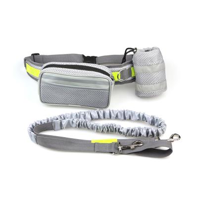 China Viable multi-functional dog walking, jogging, hiking, running, bungee jumping, hands-free dog leash, waist bag, belt recycling bag for sale