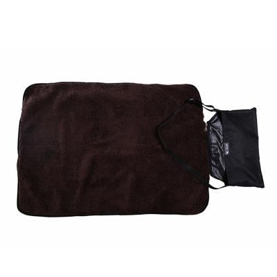 China Durable Super Soft Microfiber Wool Waterproof Dog Blanket For Bed Sofa Couch for sale