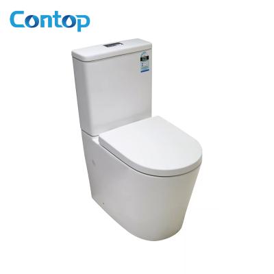 China High Quality Two-piece Toilet Double-Flow China Wc Watermark Bathroom Ceramic Toilet for sale