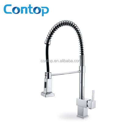 China Thermostatic Faucets 2022 Popular Kitchen Sink Faucet Water Mixer Tap Deck Mounted Pull Down Pull Out Kitchen Faucet for sale