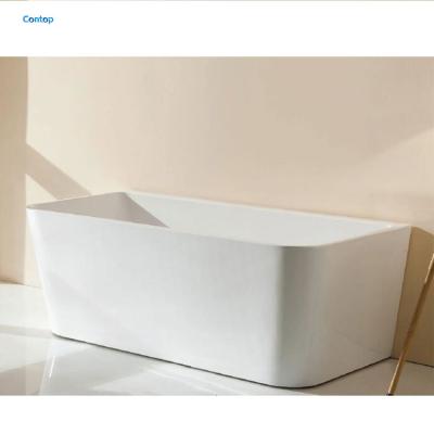 China Free Back To The Wall Acrylic Free Standing Bathtub Freestanding Bathtub for sale