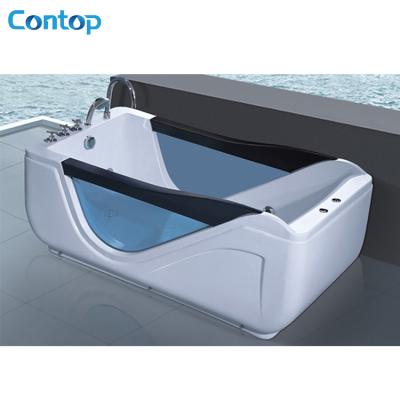 China Massage Pump Massage Acrylic Surfing Bathtub With Skirt And Headrest for sale