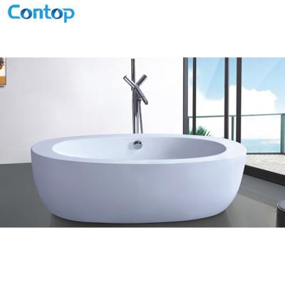 China Sanitary Ware Bathroom Acrylic Free Standing Soaking Bathtub for sale