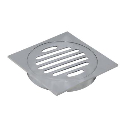 China Modern Watermark Bathroom Shower Hidden Anti-odor Square Watermark DR Brass Floor Drain for sale