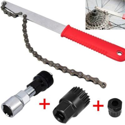 China Mountain Bike Chains Wrench Tool Combination Flywheel Disassembly Tool Card Fly Pull Code Center Axle Handheld Tool Kit for sale