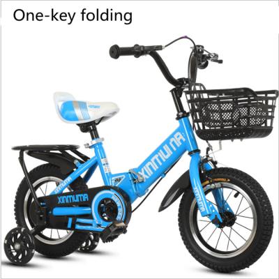 China Steel Children's Bicycles, Folding Bicycles, One Button Folding 12inch for sale