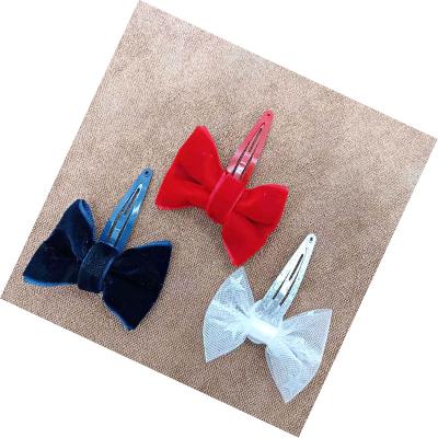 China European and American style wholesale hot sale Christmas girls hairpin bow hairpin for sale