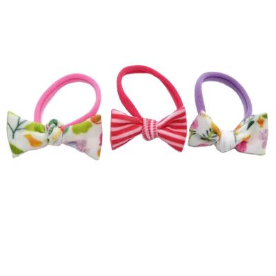 China European and American style wholesale children's nylon copy with bowknot towel loop headband for sale