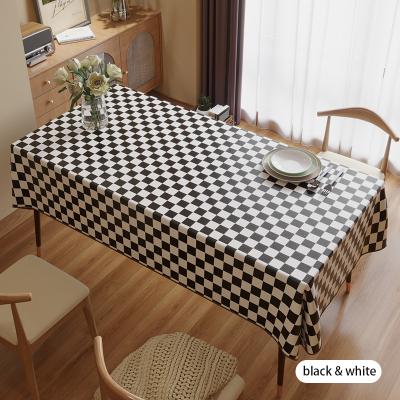 China Oilproof Waterproof Rectangle PU Leather Tablecloth Design for sale