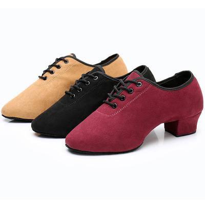 China Fashion/Latin Jazz And Square Dancing Shoes Professional Soft Soles Dancing Shoes Oxford Cloth Teacher High Heel Comfortable/Durable Women's Latin Shoes for sale