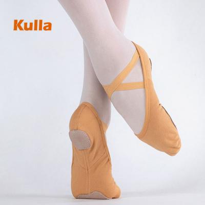 China Fashion/Soft Comfortable/Durable Child Canvas Ballet Shoes Women Girls Dance Flat Shoes Yoga Gym Sneakers Teacher Practice Dance Shoes for sale