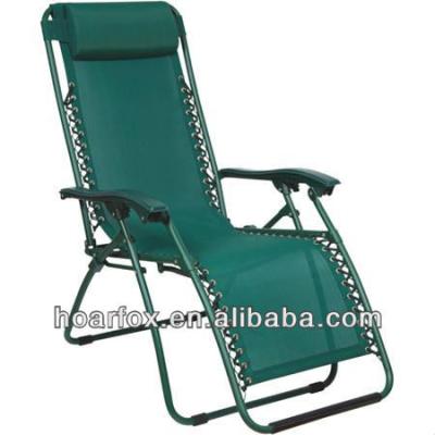 China Modern reclining sofa leisure folding chair with steel tube frame, adjustable beach chair for sale