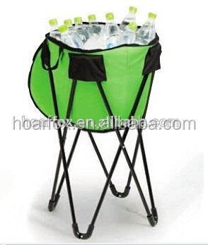 China CANS cooler big bag cooler box with removeable steel tube holder for outdoor camping for sale