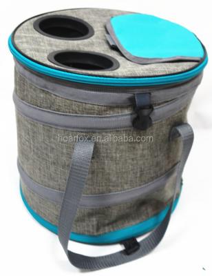 China CANS 21 liters of popular promotional linen turquoise and gray pop up coolers for sale