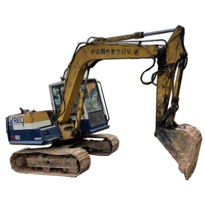 China 6 Ton Fuel Saving Micro Hydraulic Crawler Excavator Komatsu PC60 Small King Used Japan Excavator 0.3 for sale