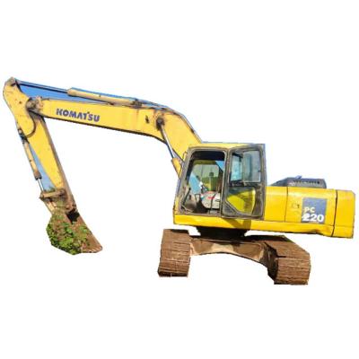 China Hot Sale Used Engineering Komatsu PC220-7 EXCAVATOR Digger Earthmoving Machinery For Sale 1.1m² ³ for sale