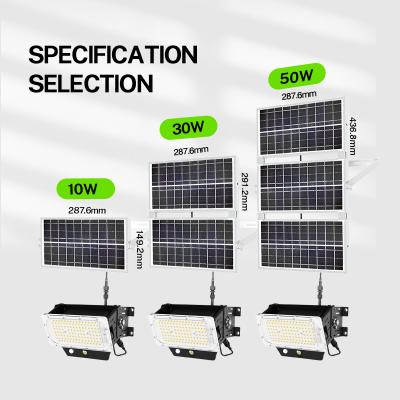 China Led Solar Flagpole Lights For Garden Aluminum Flagpole 10w 30w 50w Waterproof Energy Saving IP65 Solar Powered Led Solar Flood Light for sale