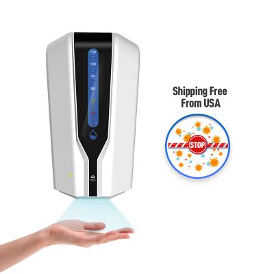 China Free Shipping Double Soap Dispenser In USA Automatic Bath Soap Dispenser Smelling 75% Alcohol Disinfection Hand Soap Dispenser With Two Spouts for sale