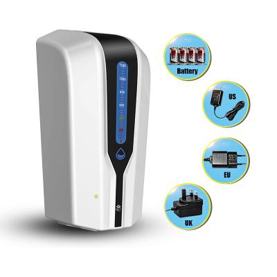 China American Wall Mounted Automatic Wall Mounted Soap Dispenser Foam Sanitizer Spray White Card Hand Induction 1.2L Double Soap Dispenser Free Shipping for sale