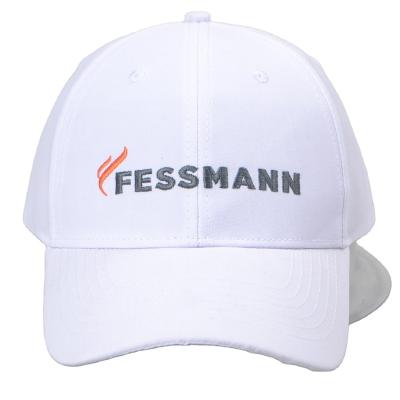 China COMMON White 6 Panel Microfiber Polyester Baseball Cap With Adjustable Waist Velcro-Closed Back for sale