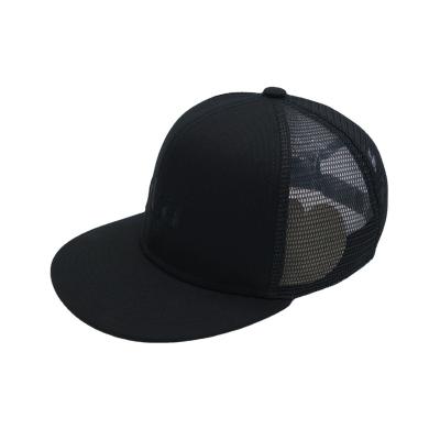 China JOINT Black Mesh Sports Promotional Custom Baseball Cap for sale