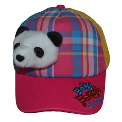 China 6-Panel the Panda Kids Plush hat plays zoo style baseball caps wholesale manufacture for sale