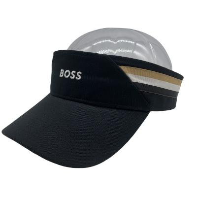 China JOINT Adjustable Black Sporty Custom Embroidery Visor for sale