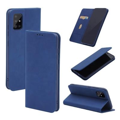 China Magnetic Smart Anti-fall Card Holder Flip Mobile Phone Case For Samsung S20 Leather Ultra Case S21 Ultra Case for sale