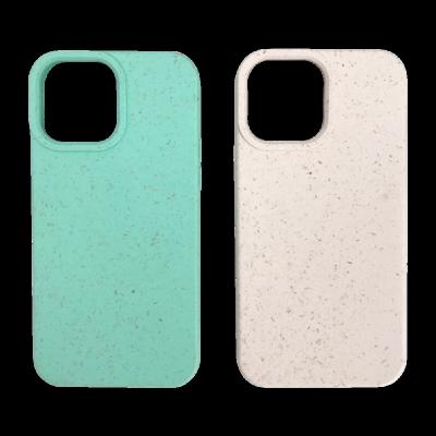 China Hot New Wheat Straw Recycled Pla Eco Friendly Shockproof Mobile Case 100% Biodegradable 12 Pro Soft Phone Case For iPhone for sale