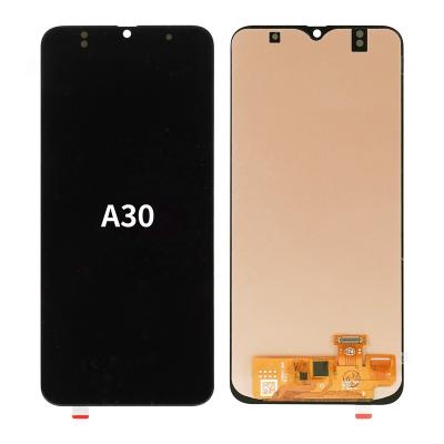 China Wholesale High Resolution Factory Display LCD Phone Digital Touch Screen Display For Samsung A30 OLED With Frame Original S-A30 LCD for sale