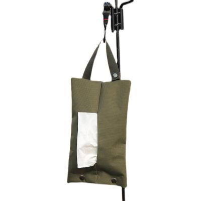 China Outdoor Camping Paper Towel Bag Hang Up Household Paper Towel Cover Car Paper Towel Box SO-32 for sale