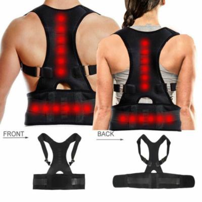 China Orthopedic Back Corrector Brace 10 Magnets Magnetic Posture Belt SBR Support Posture Corrector for sale