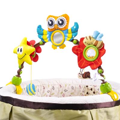 China Early Activity Education Toys Wholesale Strong And Sturdy Hanging Animal Baby Pram Toy Bed Bell Hanging Arched Toy for sale