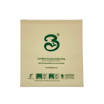 China BIODEGRADABLE Custom Frosted 100% Biodegradable Packaging Compostable Bag Cornstarch Zipper Bags for sale