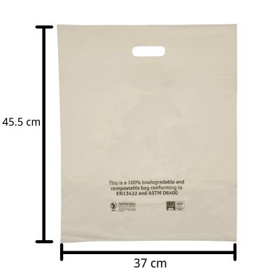 China Moisture Proof Hand Carry Cornstarch Biolegeen Modified 100%Eco-friendly Biodegradable Compostable Shopping Bags For Clothing Custom Printed for sale