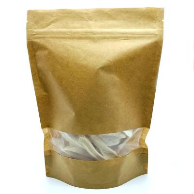 China BIODEGRADABLE Biodegradable Zipper Kraft Bag for sale