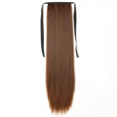 China Beauty Chemical Fiber Hair Straight Hair Extensions 21 Inch Straight Synthetic Ponytail for sale