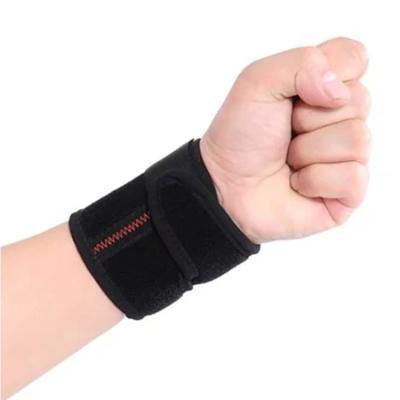 China Comfortable EDIOM Custom Sports Adjustable Elastic Polyester Neoprene Wrist Brace Wrist Support for sale