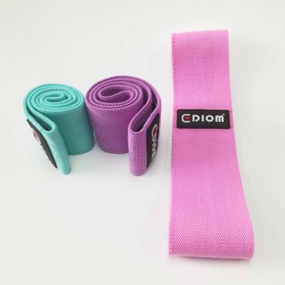 China Logo Sports Exercise Workout Fitness Hip Resistance Band Durable Custom Buckle for sale