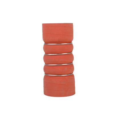 China Silicone Bump 4 Rings Silicone Bump Hose Red Durable Silicone Bellows Intercooler Silicone Hose for sale