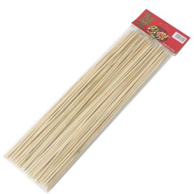 China Eco Stick Disposable Bamboo Skewer Easily Cleaned Different Size Round BBQ Bamboo Sticks For BBQ for sale